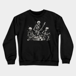 Skeletons rock and roll Crewneck Sweatshirt